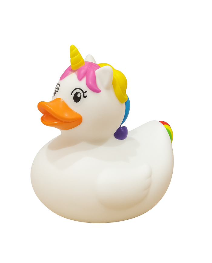 Unicorn - White + Rainbow Duck Unicorn - White + Rainbow Duck