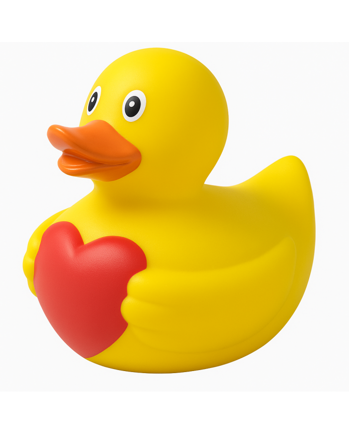 I  Love with Red Heart Duck I  Love with Red Heart Duck